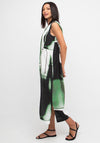 Ozai N Kú Graphic Print Midi Dress, Green Multi