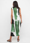 Ozai N Kú Graphic Print Midi Dress, Green Multi