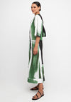 Ozai N Kú Wide Leg Abstract Print Jumpsuit, Green Multi