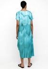 Ozai N Kú Watercolour Print Dress, Blue Multi