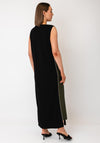 Ozai N Kú Basic with Stripe Detail Midi Dress, Black Multi