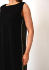 Ozai N Kú Basic with Stripe Detail Midi Dress, Black Multi