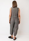 Ozai N Kú Zip Detail Wide Leg Jumpsuit, Grey