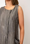 Ozai N Kú Zip Detail Wide Leg Jumpsuit, Grey