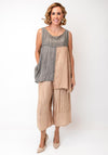 Ozai N Kú Contrast Vest Top, Sand and Grey