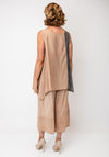 Ozai N Kú Contrast Vest Top, Sand and Grey