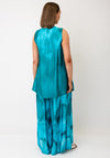 Ozai N Kú Watercolour Effect with Zip Detail Top, Blue