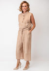Ozai N Kú Button-Down Vest, Light Beige