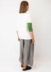 Ozai N Kú Relaxed Graphic Print T-Shirt, White and Green