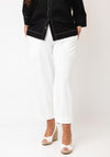 Ozai N Kú Cropped Wide Leg Trousers, White