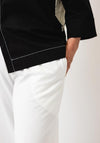 Ozai N Kú Cropped Wide Leg Trousers, White