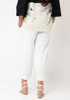 Ozai N Kú Cropped Wide Leg Trousers, White