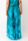 Ozai N Kú Watercolour Wide Leg Trousers, Blue