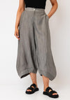 Ozai N Kú Cropped Wide Leg Trousers, Grey
