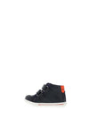 Pablosky Baby Boys Leather High Top Trainers, Navy