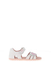 Pablosky Baby Girl Stepeasy Open Toe Sandal, White