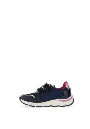 Pablosky Girls Shimmer Mesh Star Dual Strap Trainers, Pink