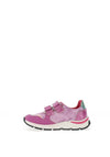 Pablosky Girls Star Dual Strap Trainers, Pink