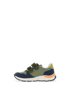 Pablosky Boys Mesh Trainers, Khaki & Navy
