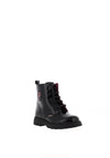 Pablosky Girls Patent Leather Boots, Black