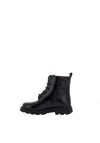 Pablosky Girls Patent Leather Boots, Black