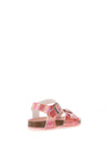 Pablosky Girl Shimmer Buckled Sandals, Coral