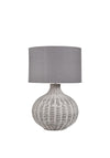 Pacific Allona Rattan Table Lamp, Grey