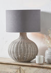 Pacific Allona Rattan Table Lamp, Grey