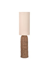 Pacific Andros Woven Seagrass Floor Lamp, Brown