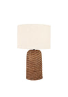 Pacific Andros Woven Seagrass Table Lamp, Brown