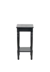 Pacific Heritage Pine Wood Accent Table, Black