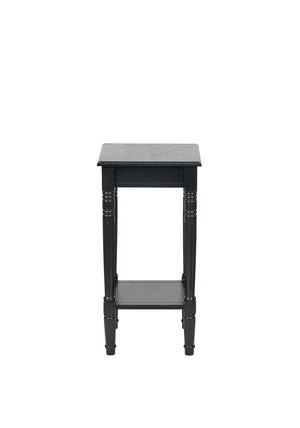 Pacific Heritage Pine Wood Accent Table, Black