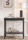 Pacific Heritage Pine Wood Console Table, Black