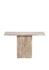 Pacific Elkton Concrete Effect Groove Detail Console Table, Natural