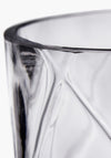 Pacific Clear Glass Optic Vase Large