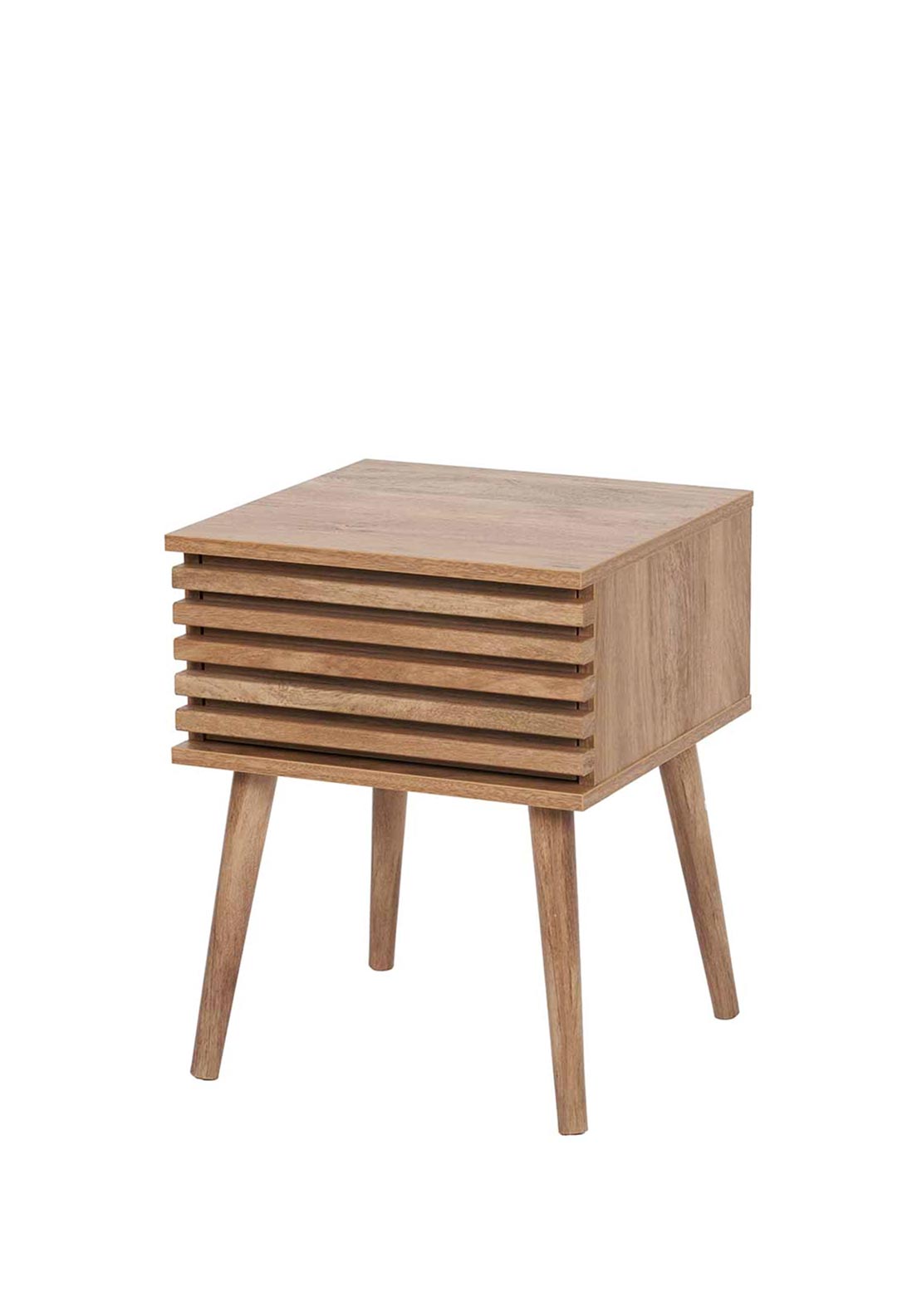 Pacific Larvik Eucalyptus Wood Bedside Table, Brown
