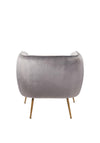 Pacific Lucca Velvet Armchair, Grey