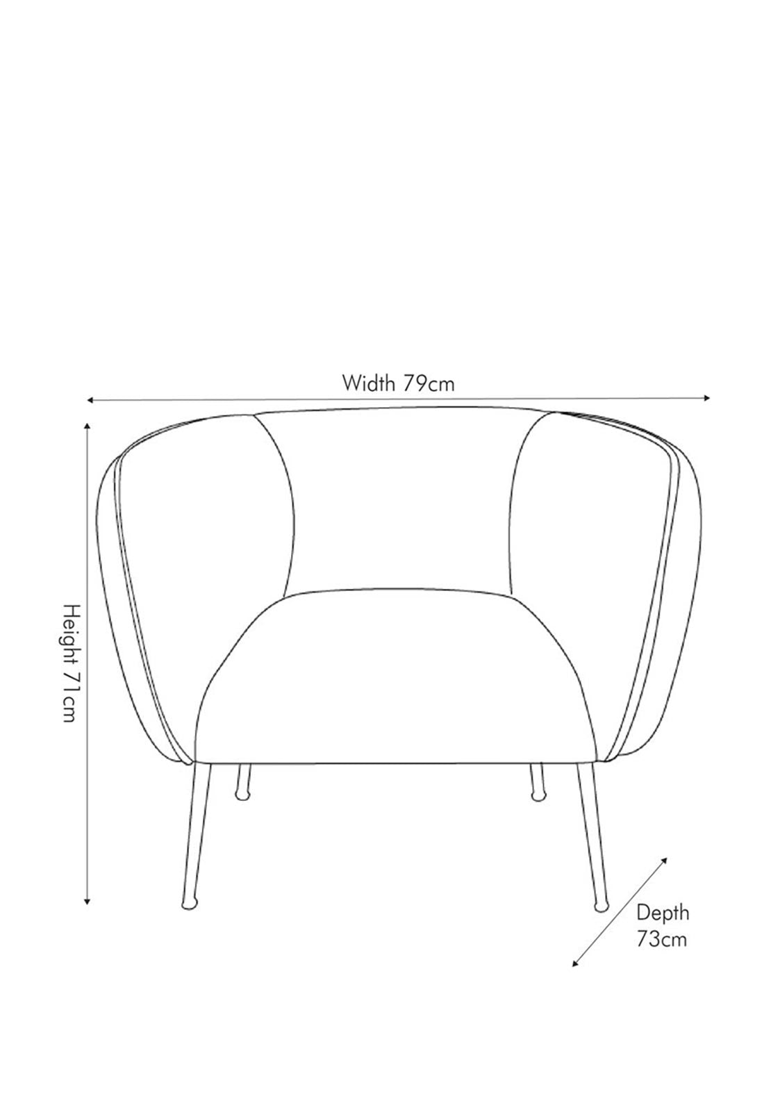 Pacific Lucca Velvet Armchair, Grey