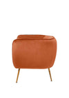 Pacific Lucca Velvet Armchair, Tobacco