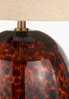 Pacific Lucien Tortoiseshell Glass Tall Table Lamp, Brown
