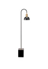 Pacific Mayfair Matt Domed Floor Lamp, Black and Gold