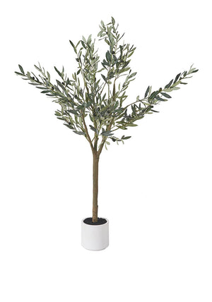 Pacific Medium Faux Olive Tree in Pot, Taupe