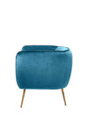 Pacific Lucca Velvet Armchair, Blue