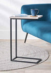 Pacific Soho Supper Side Table, Grey and Black