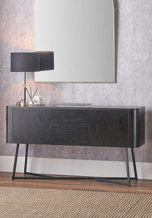 Pacific Ukiah Ash Veneer Sideboard, Black