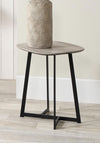 Pacific Ukiah Oak Veneer Side Table, Grey and Black