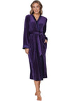 Pastunette Orchid Long Sleeve Dressing Gown, Purple