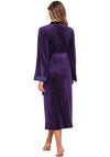 Pastunette Orchid Long Sleeve Dressing Gown, Purple