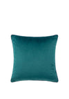 Paoletti Meridian Velvet Cushion 55x55cm, Teal