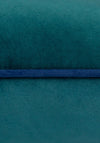 Paoletti Meridian Velvet Cushion 55x55cm, Teal